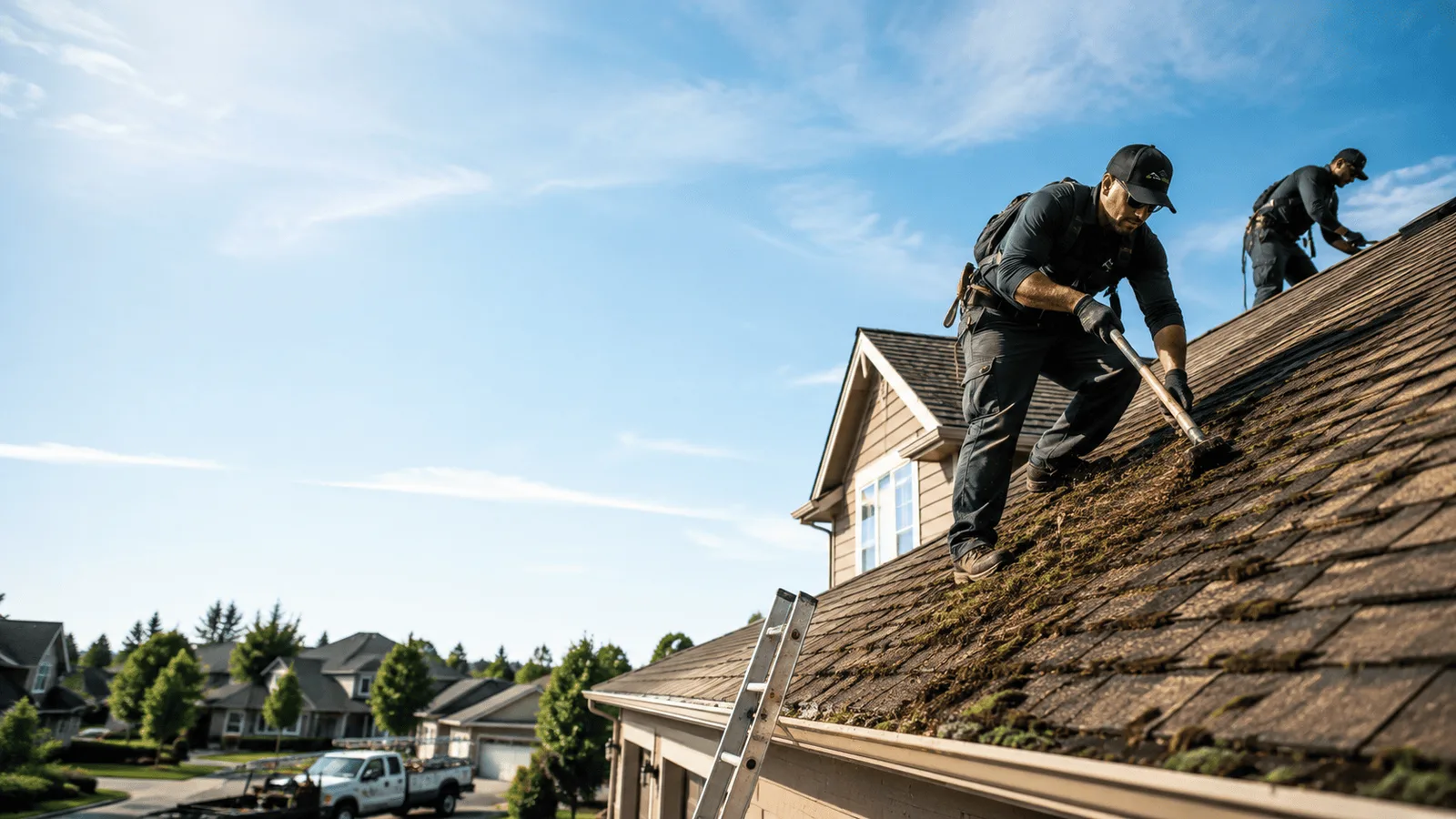 Roof Moss Removal in Naperville, IL near me